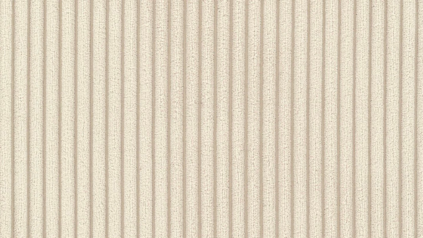Canapé modulable 3 places en velours côtélé beige - Modulo