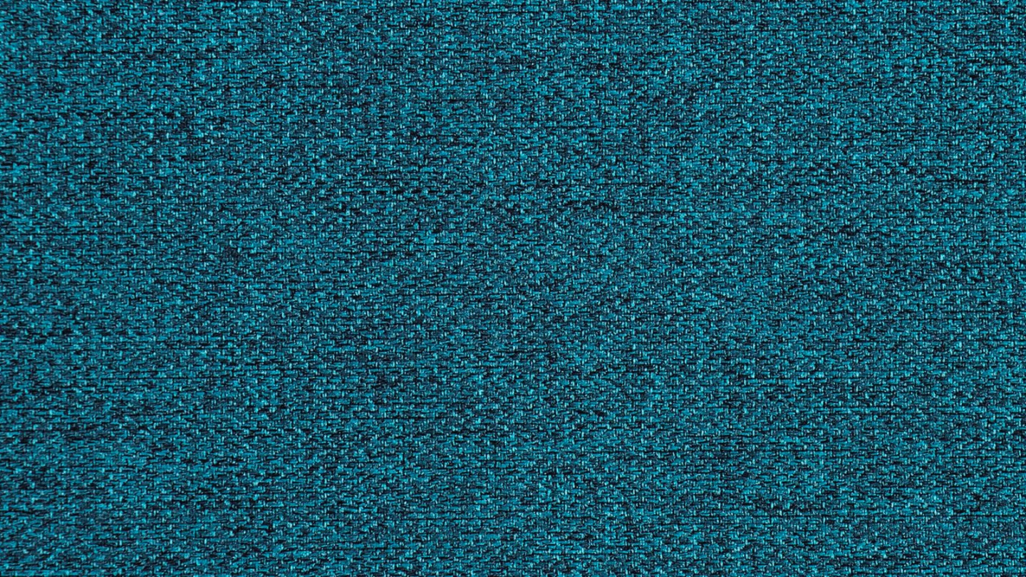Canapé convertible 3 places avec coffre de rangement en tissu bleu canard - Laria