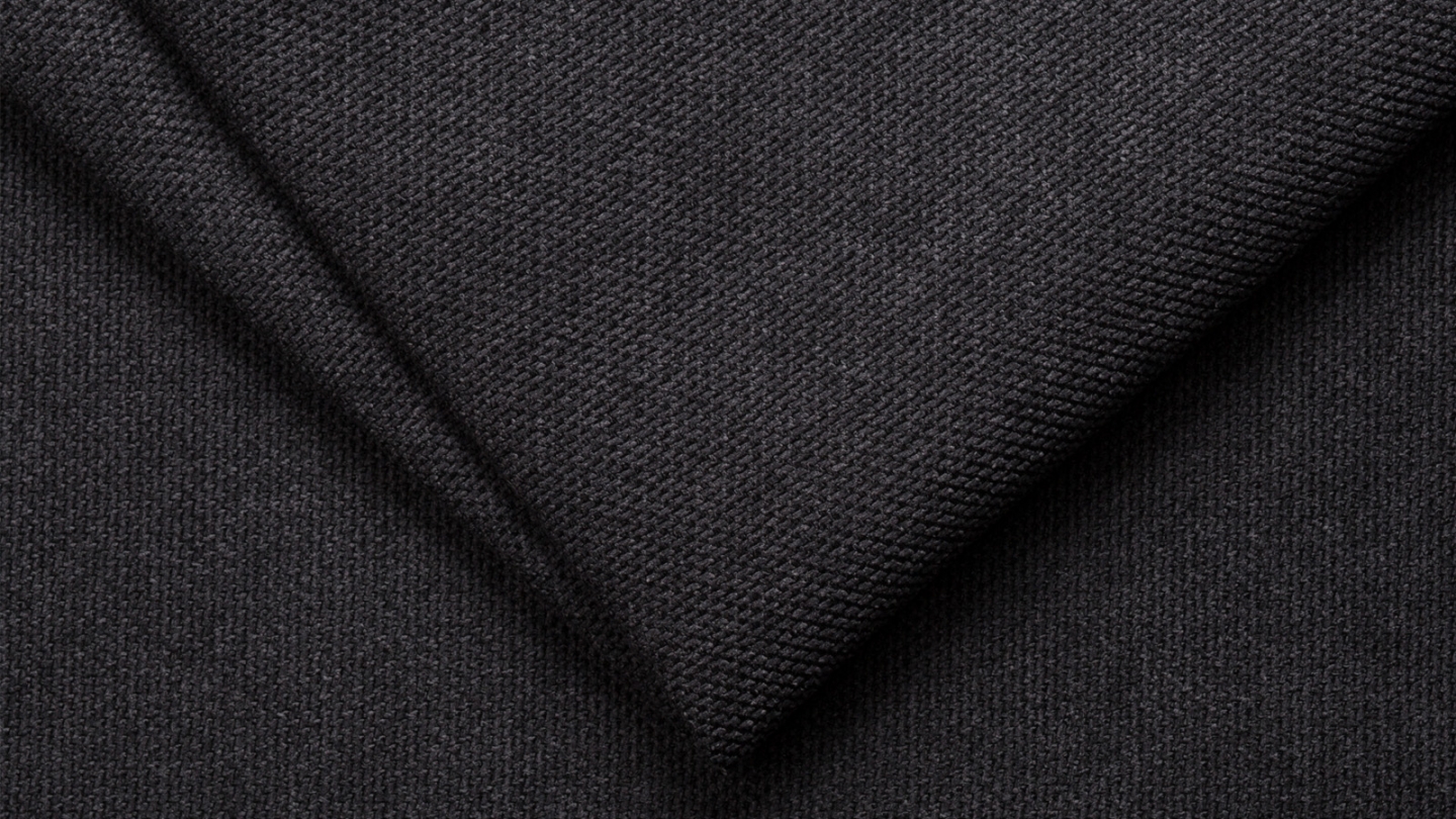 Canapé 3 places convertible avec coffre de rangement en tissu noir - Harper New