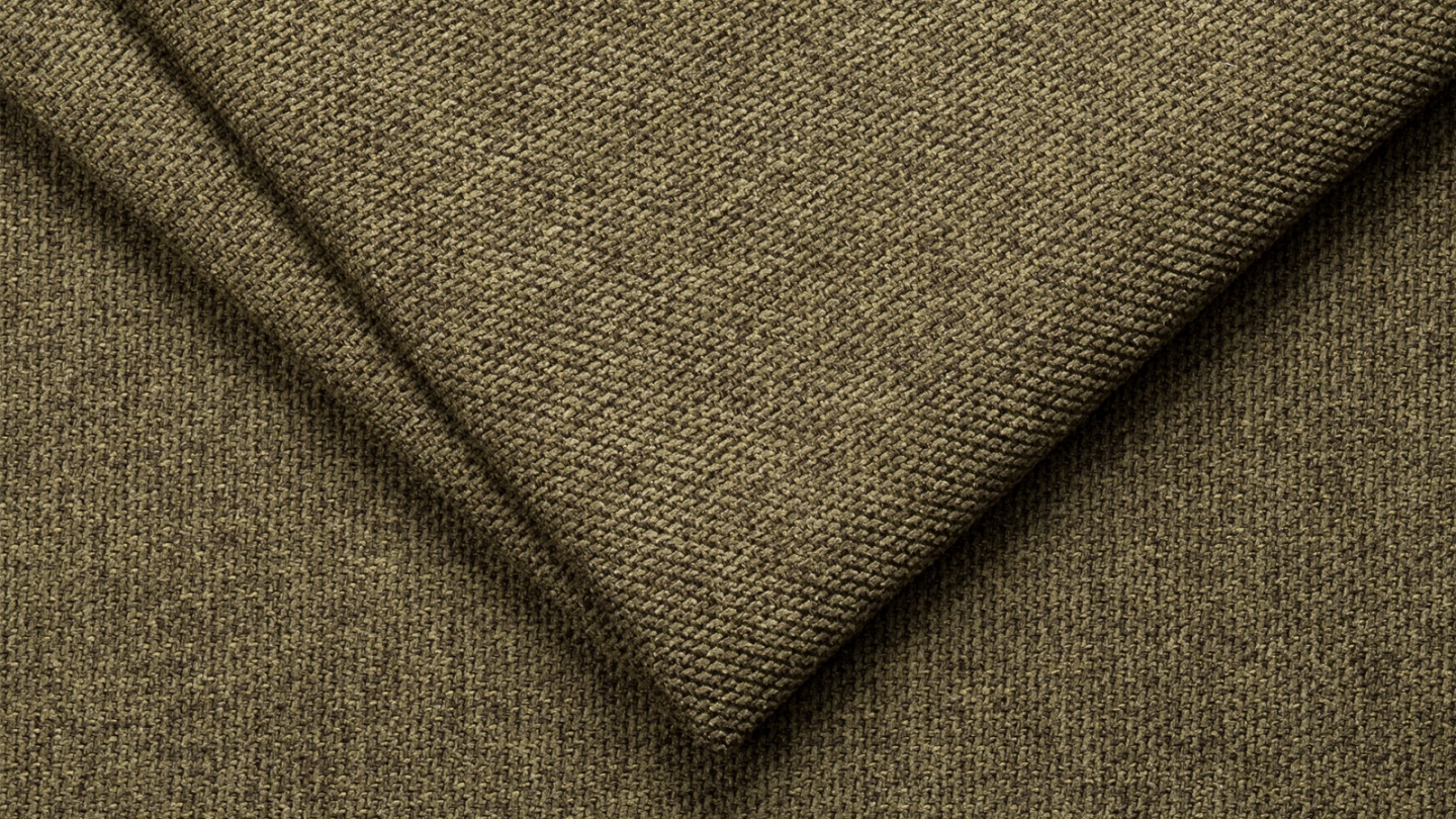 Canapé convertible 3 places avec coffre de rangement en tissu vert olive - Milla New