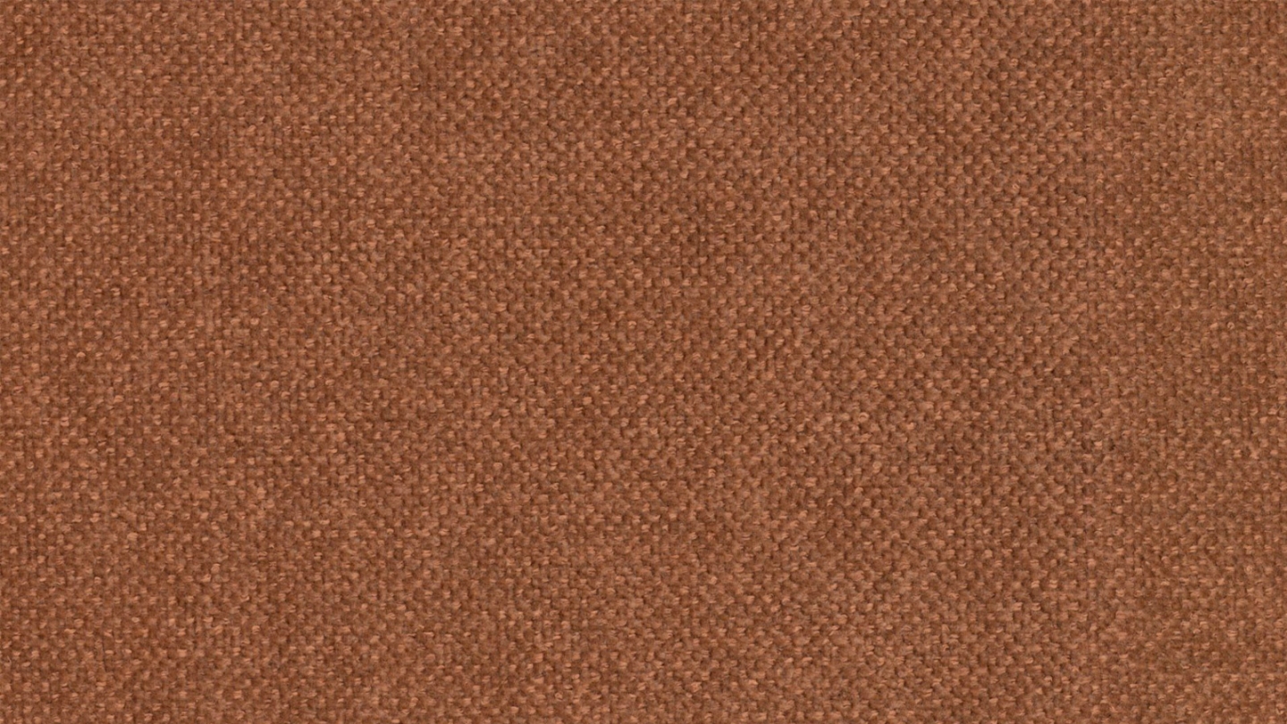 Ensemble Canapé capitonné 3 places + Pouf en tissu chenille terracotta - Cester