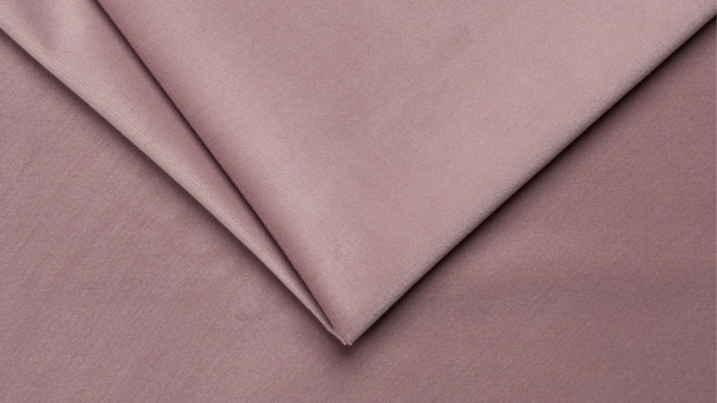 Canapé convertible 3 places en velours rose pâle - Ouverture express - Couchage quotidien - Leandro