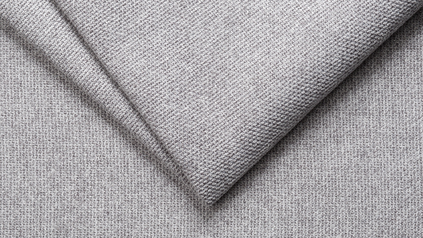  Canapé convertible 3 places en tissu gris chiné - Ouverture express - Couchage quotidien - Matelas HD 140 x 190 - Mattia