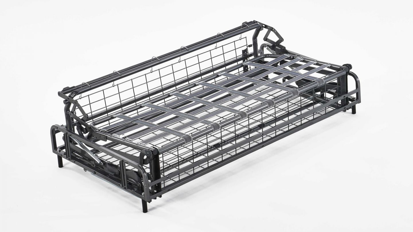 Canapé convertible 3 places en velours côtelé vert - Ouverture express - Couchage quotidien - Matelas HD 140 x 190 - Mattia