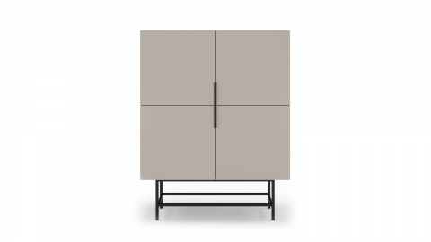 Buffet 4 portes beige 100 cm - Clea
