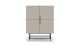 Buffet 4 portes beige 100 cm - Clea