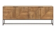 Buffet 4 portes en bois de manguier sculpté 210 cm - Tao