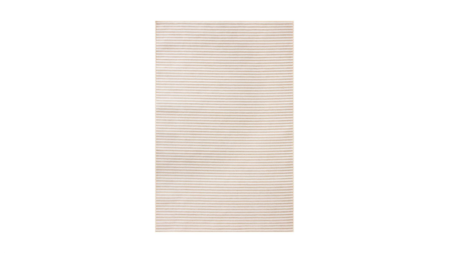 Tapis à rayures fines grises et blanches 160x230 cm - Grazia