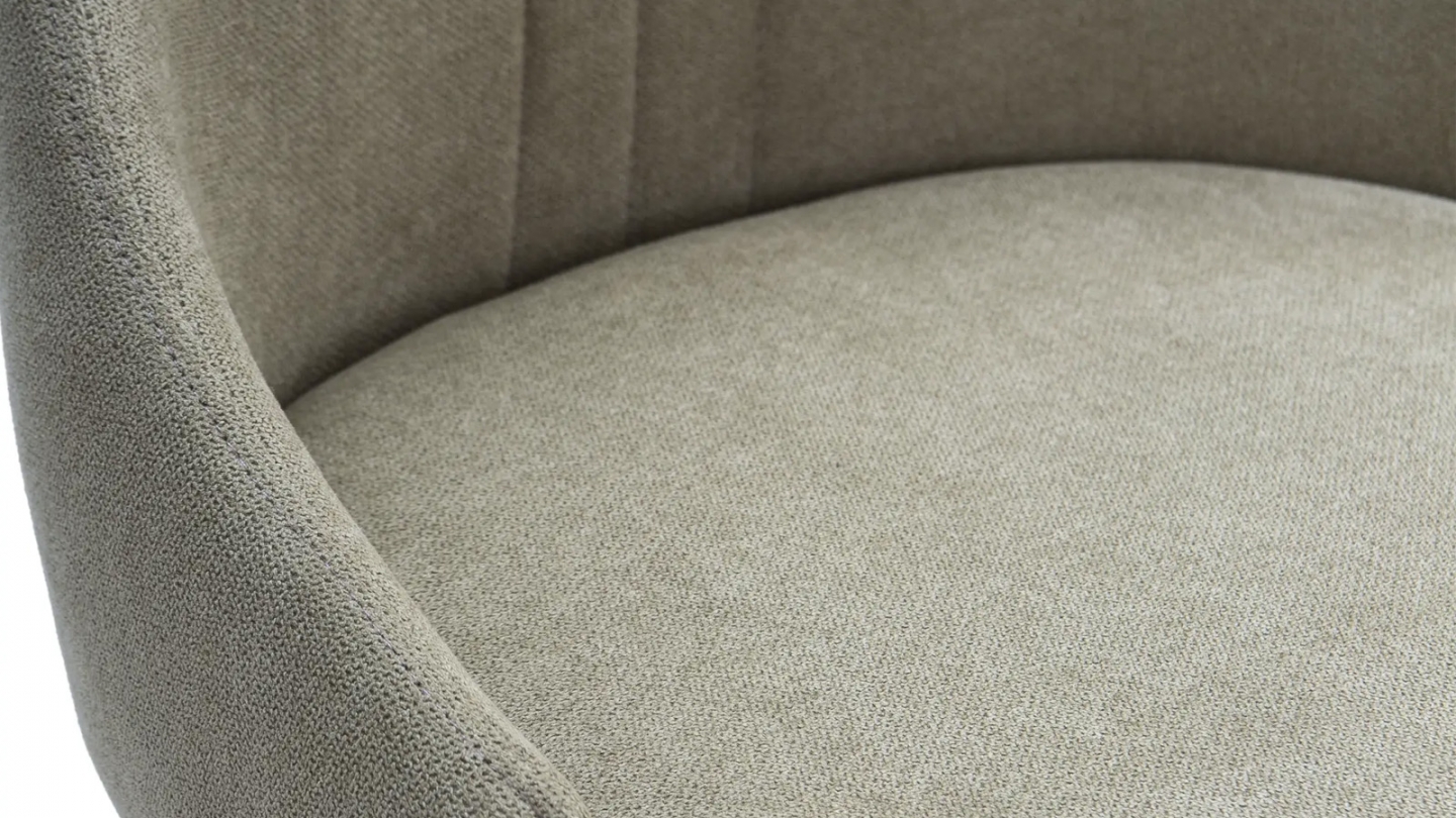 Lot de 4 chaises en tissu vert pâle - Soan
