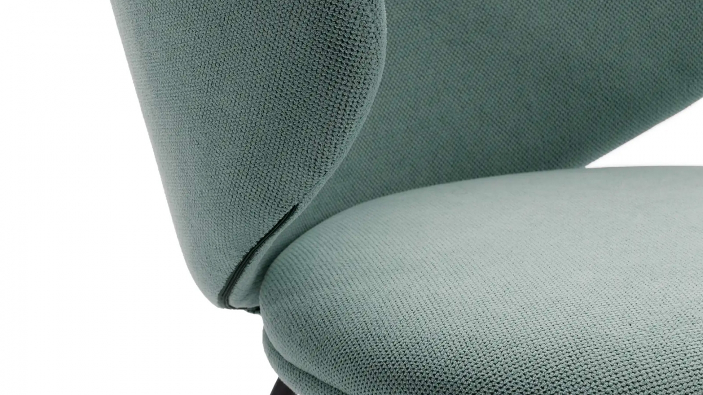 Lot de 2 chaises en tissu vert - Cocoon