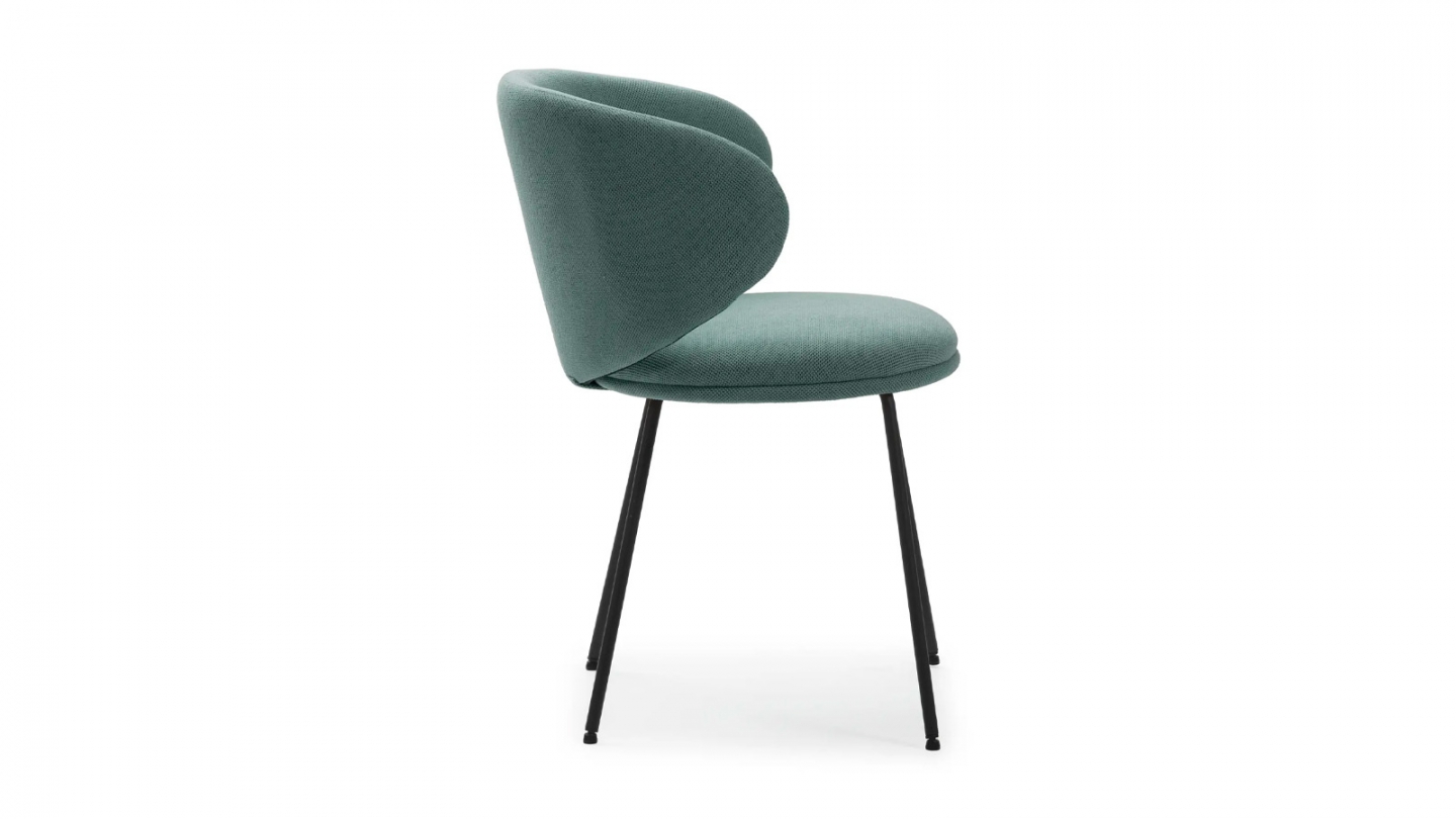 Lot de 2 chaises en tissu vert - Cocoon