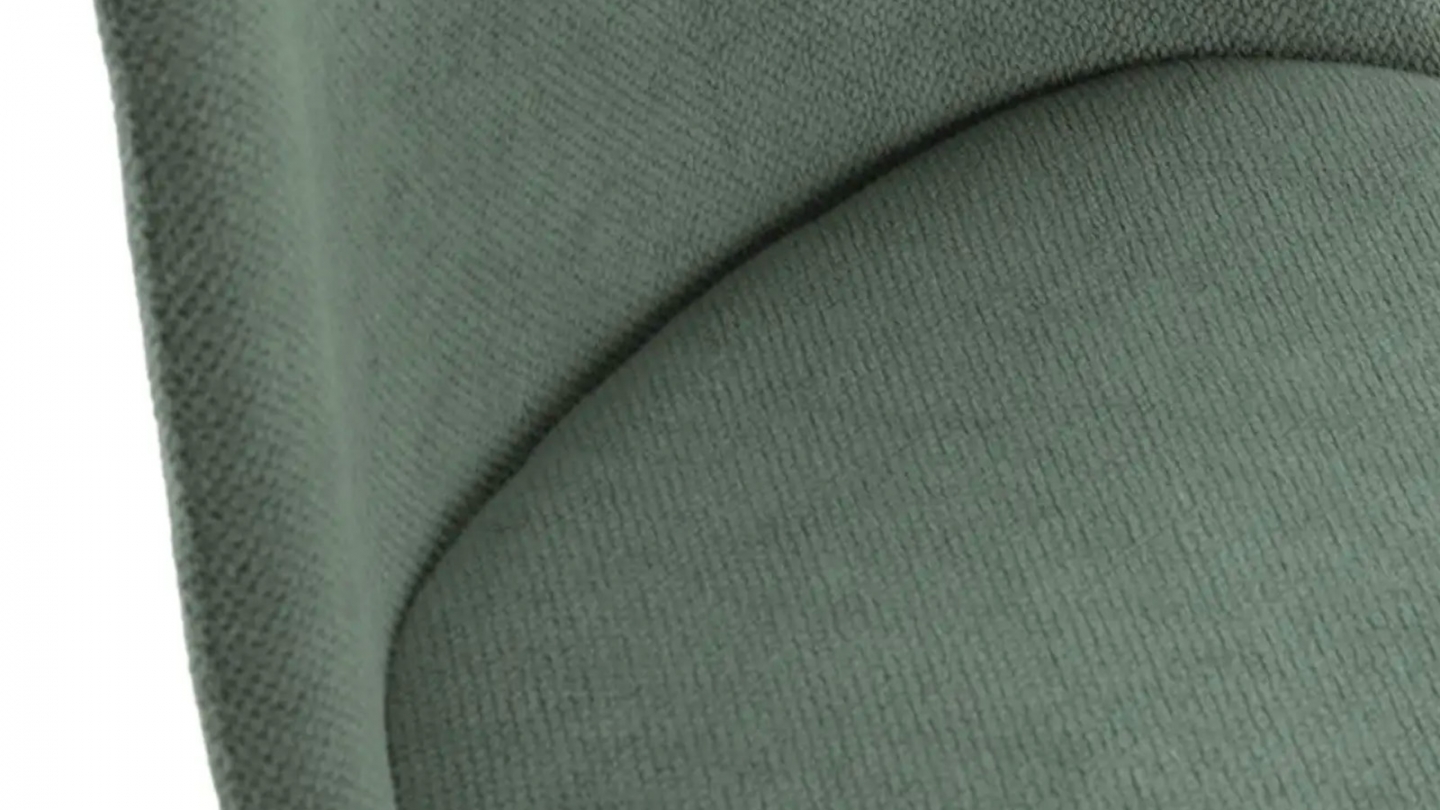 Lot de 4 chaises en tissu vert - Haven