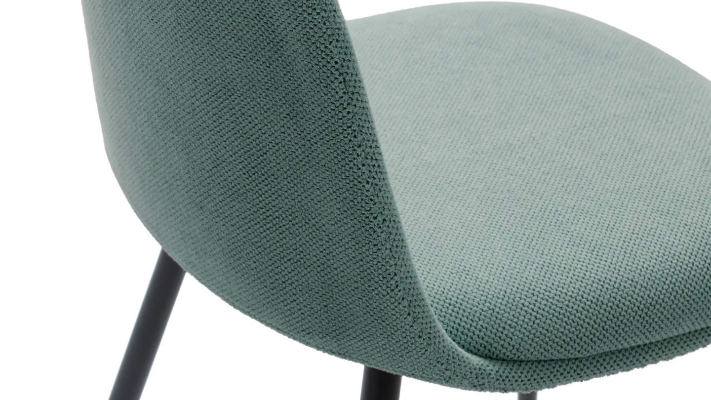 Lot de 4 chaises en tissu vert - Haven
