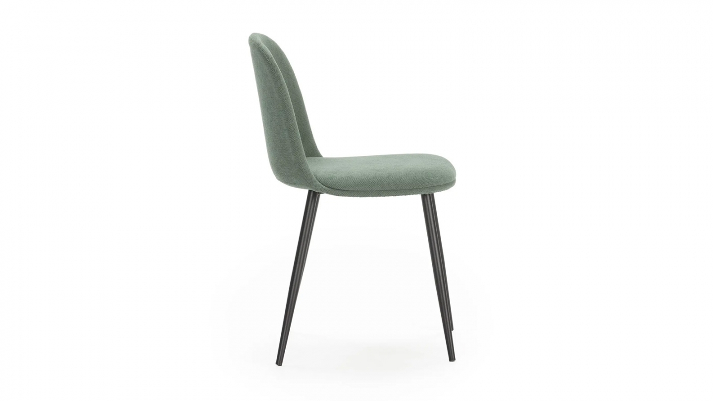 Lot de 4 chaises en tissu vert - Haven