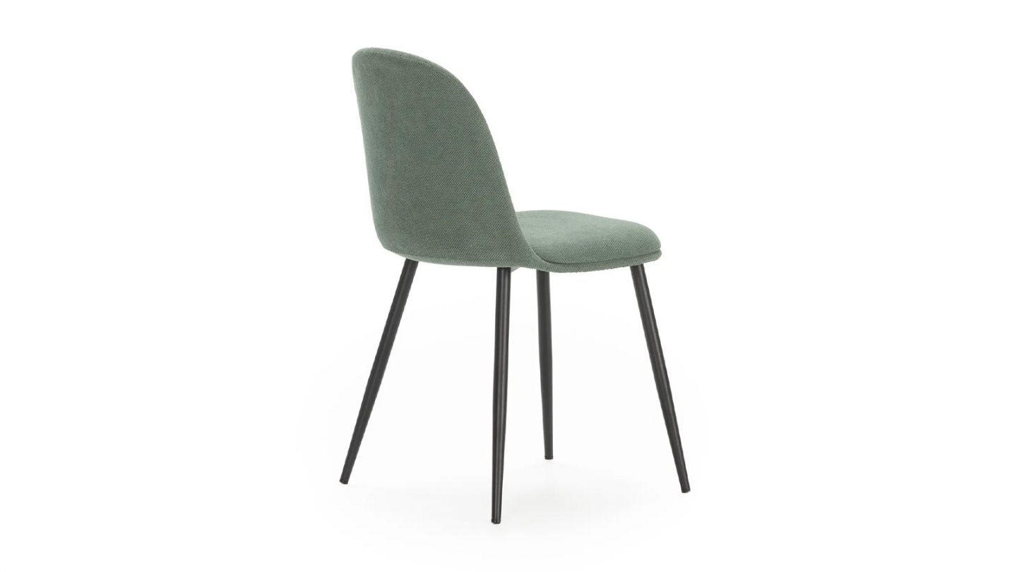 Lot de 4 chaises en tissu vert - Haven