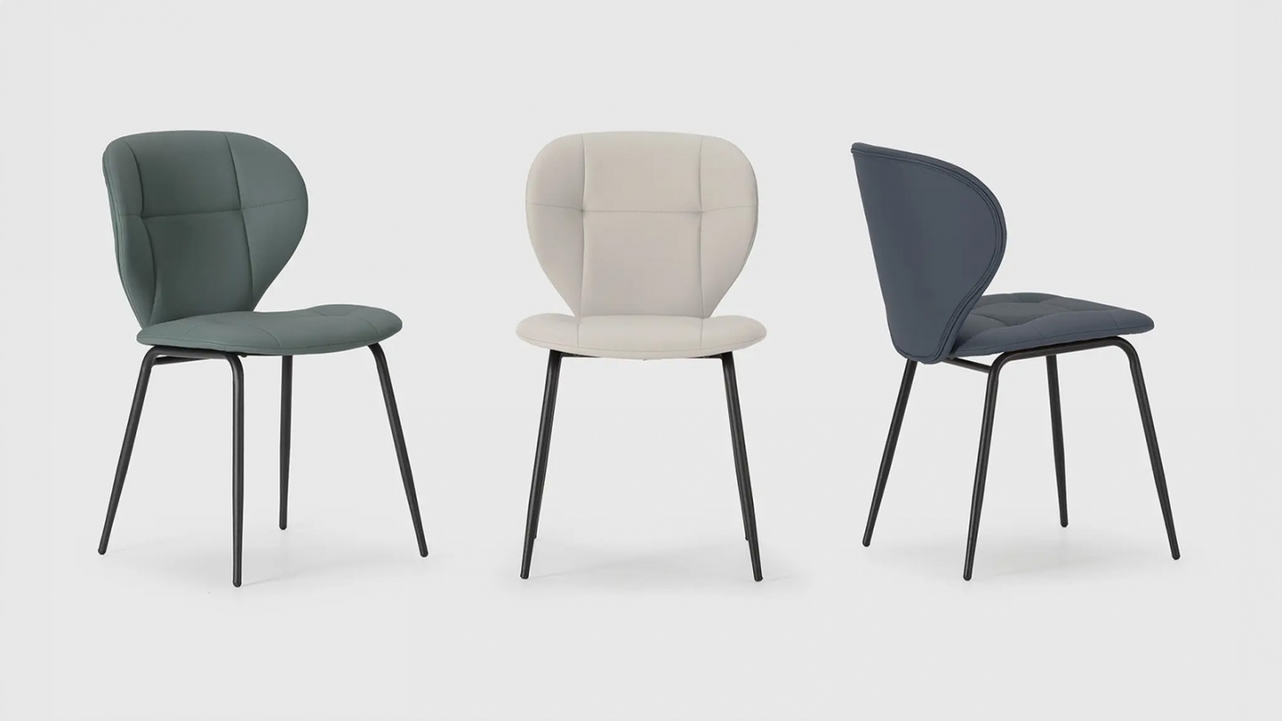 Lot de 2 chaises en tissu vert - Svea