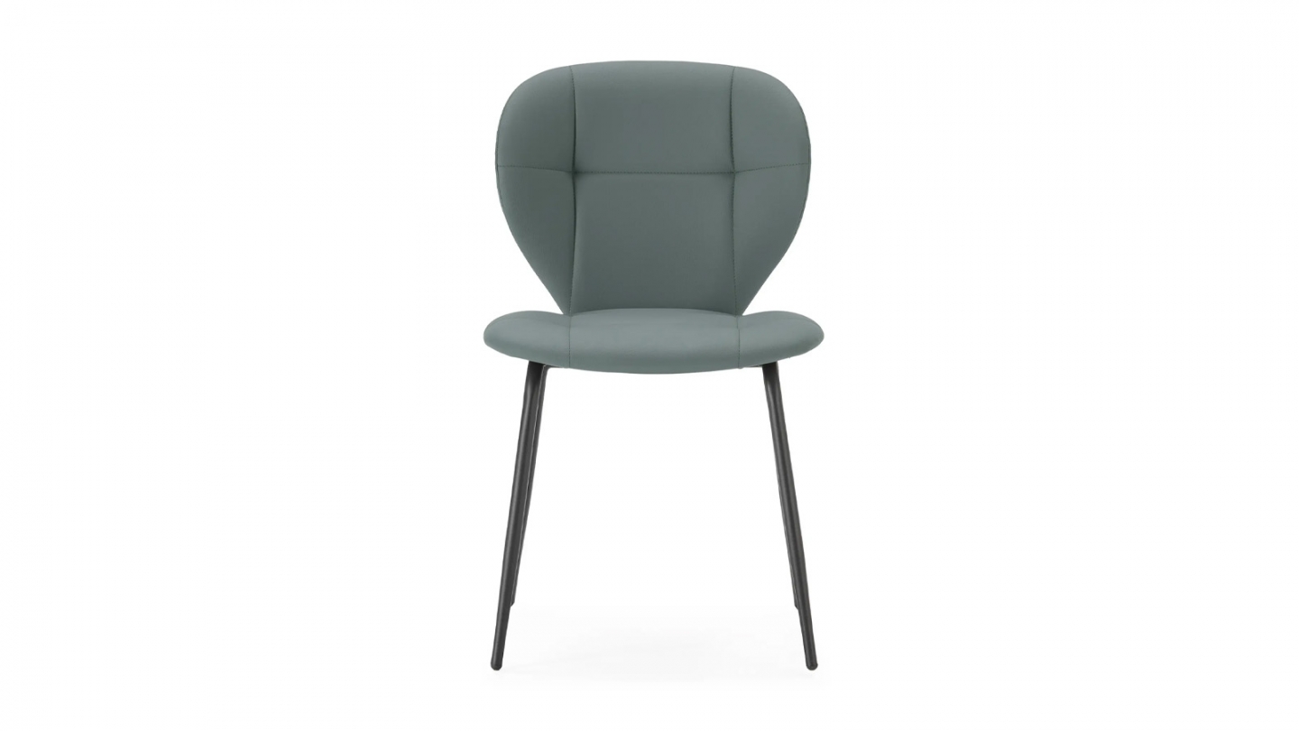 Lot de 2 chaises en tissu vert - Svea