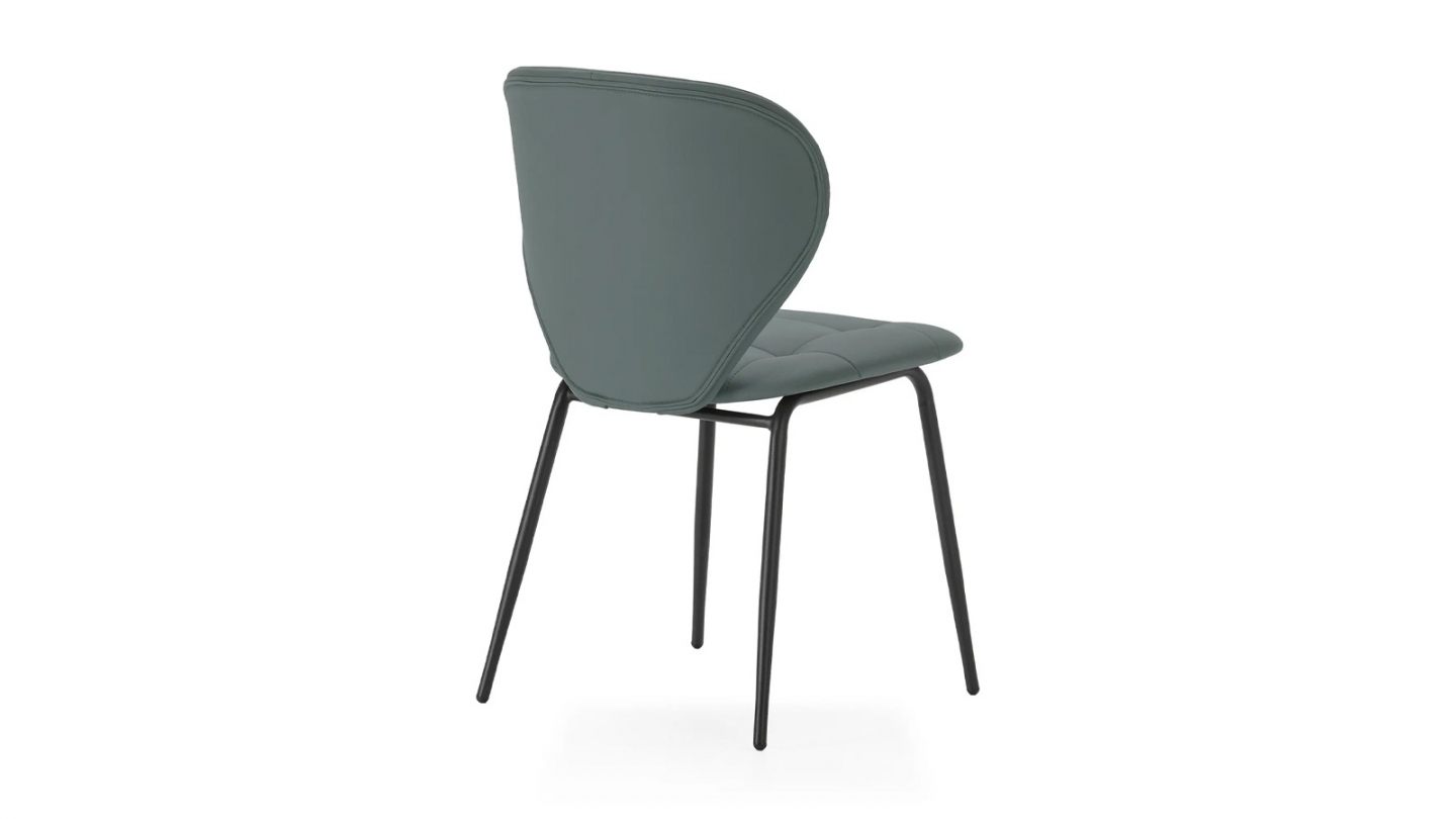 Lot de 2 chaises en tissu vert - Svea