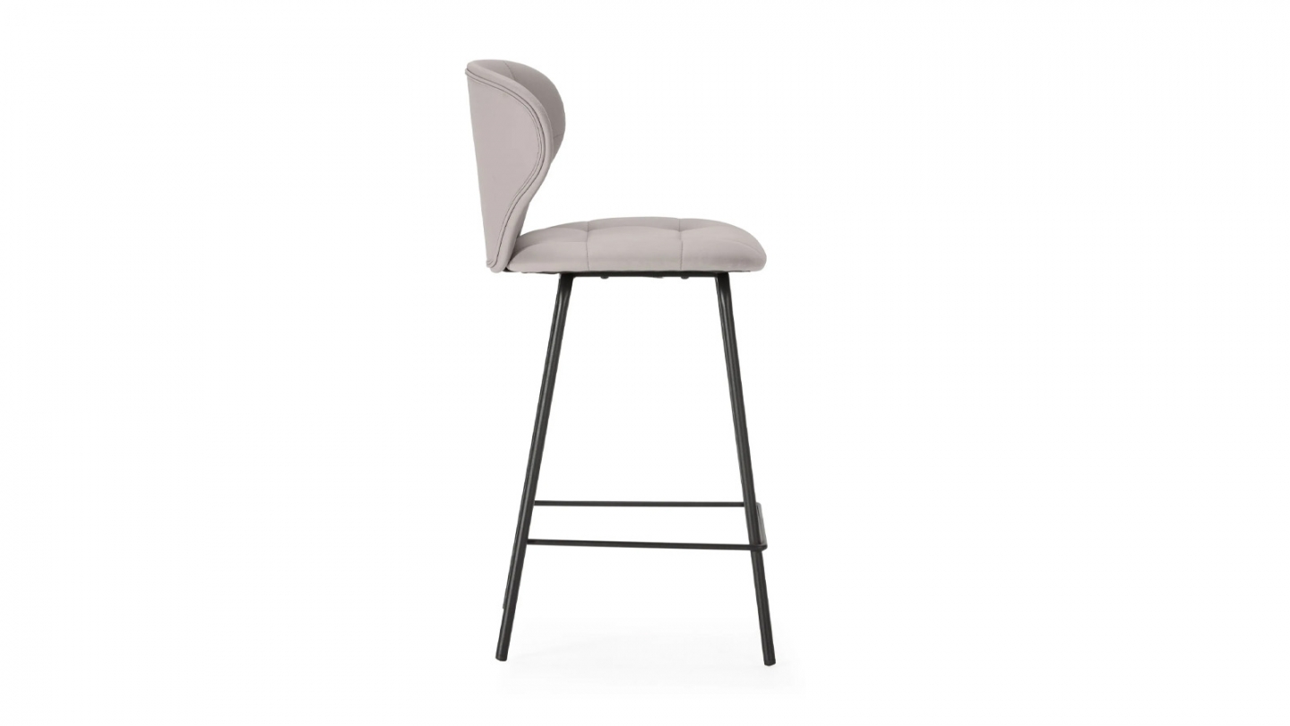 Lot de 2 tabourets de bar en tissu beige - Svea