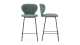 Lot de 2 tabourets de bar en tissu vert - Svea