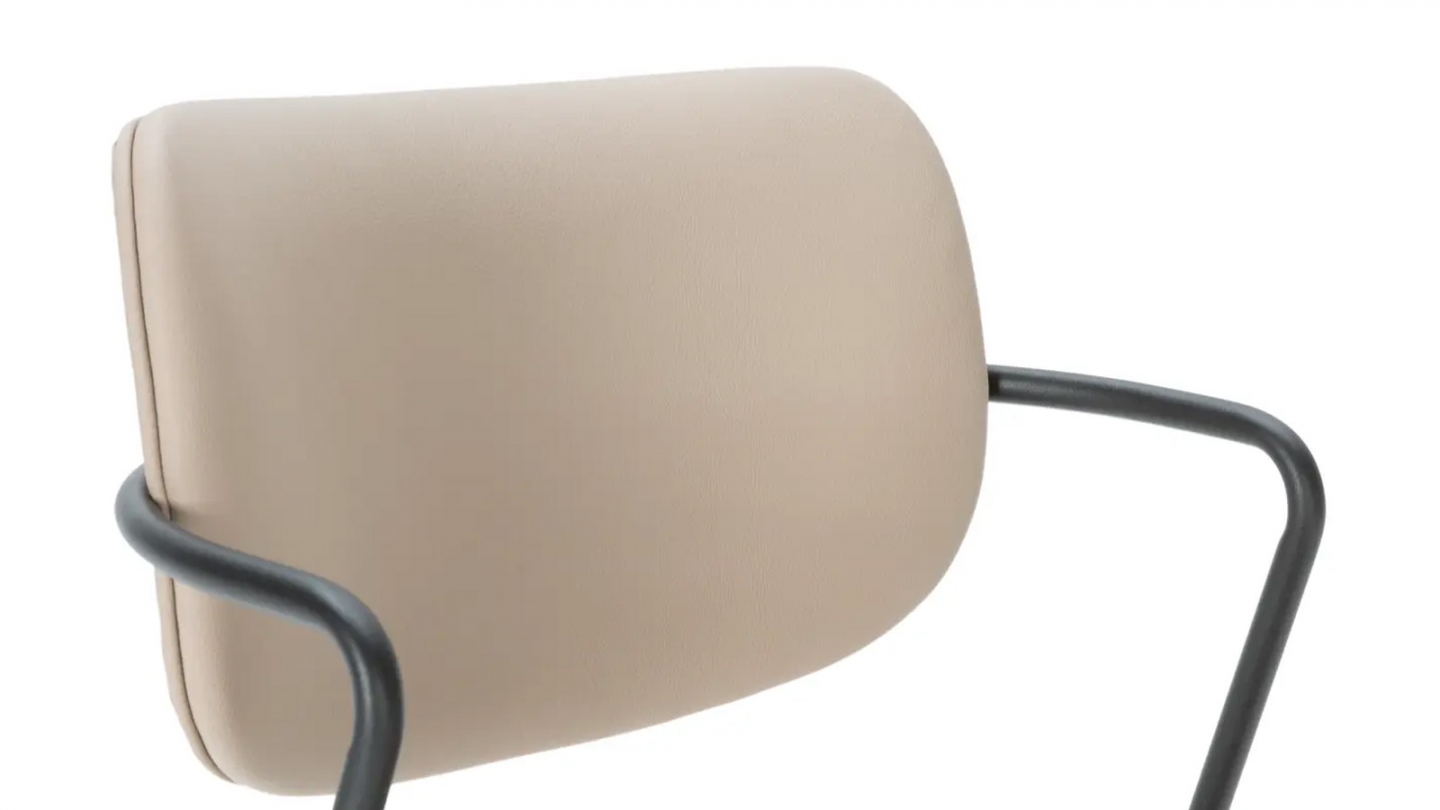 Lot de 2 chaises en simili cuir - Skandi