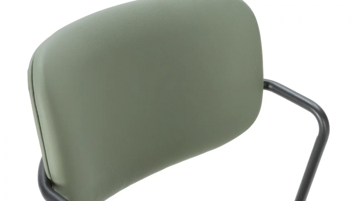 Lot de 2 chaises simili cuir vert olive - Skandi