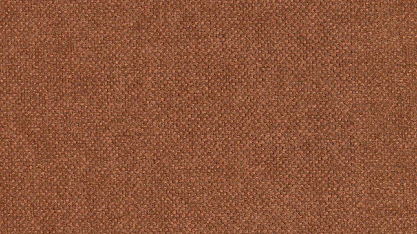 Pouf capitonné en tissu chenille terracotta - Cester
