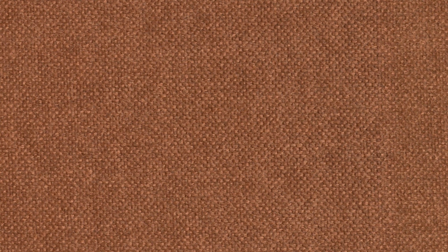 Canapé capitonné 3 places en tissu chenille terracotta - Cester