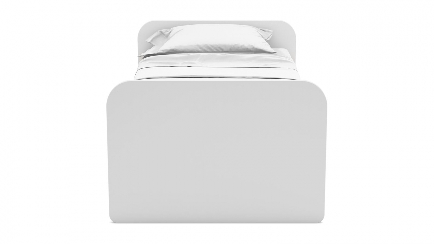 Lit gigogne enfant 90x190 cm à tiroir en bois blanc - Elise