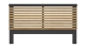 Tête de lit adulte en lattes de bois clair / bois foncé 160 cm - Timeo