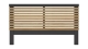 Tête de lit adulte en lattes de bois clair / bois foncé 160 cm - Timeo