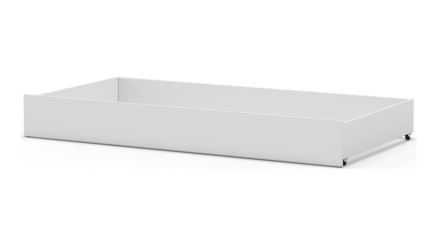 Tiroir pour lit cabane 90x190 cm en bois blanc - Eloan