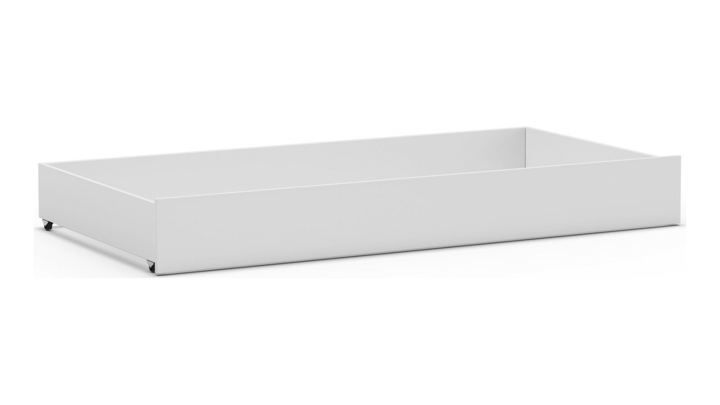 Tiroir pour lit cabane 90x190 cm en bois blanc - Eloan