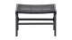 Lot de 2 poufs de jardin en aluminium noir - Puk