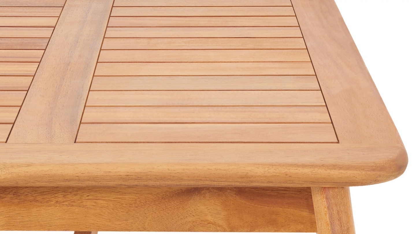 Salon de jardin 8 places en bois FSC - 2 Canapés 3 pl. , 2 fauteuils et table basse - Symi