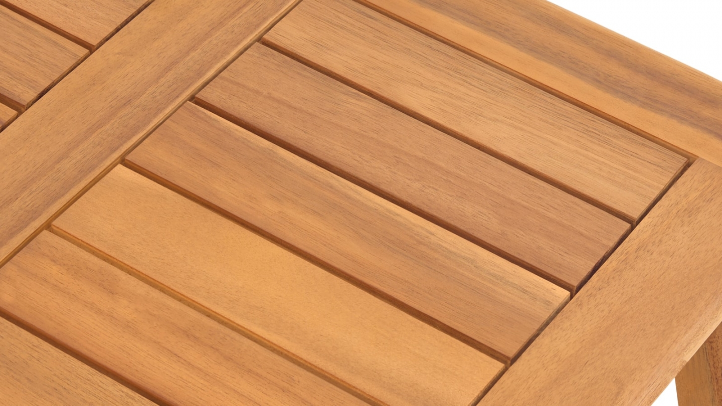 Salon de jardin 8 places en bois FSC - 2 Canapés 3 pl. , 2 fauteuils et table basse - Symi