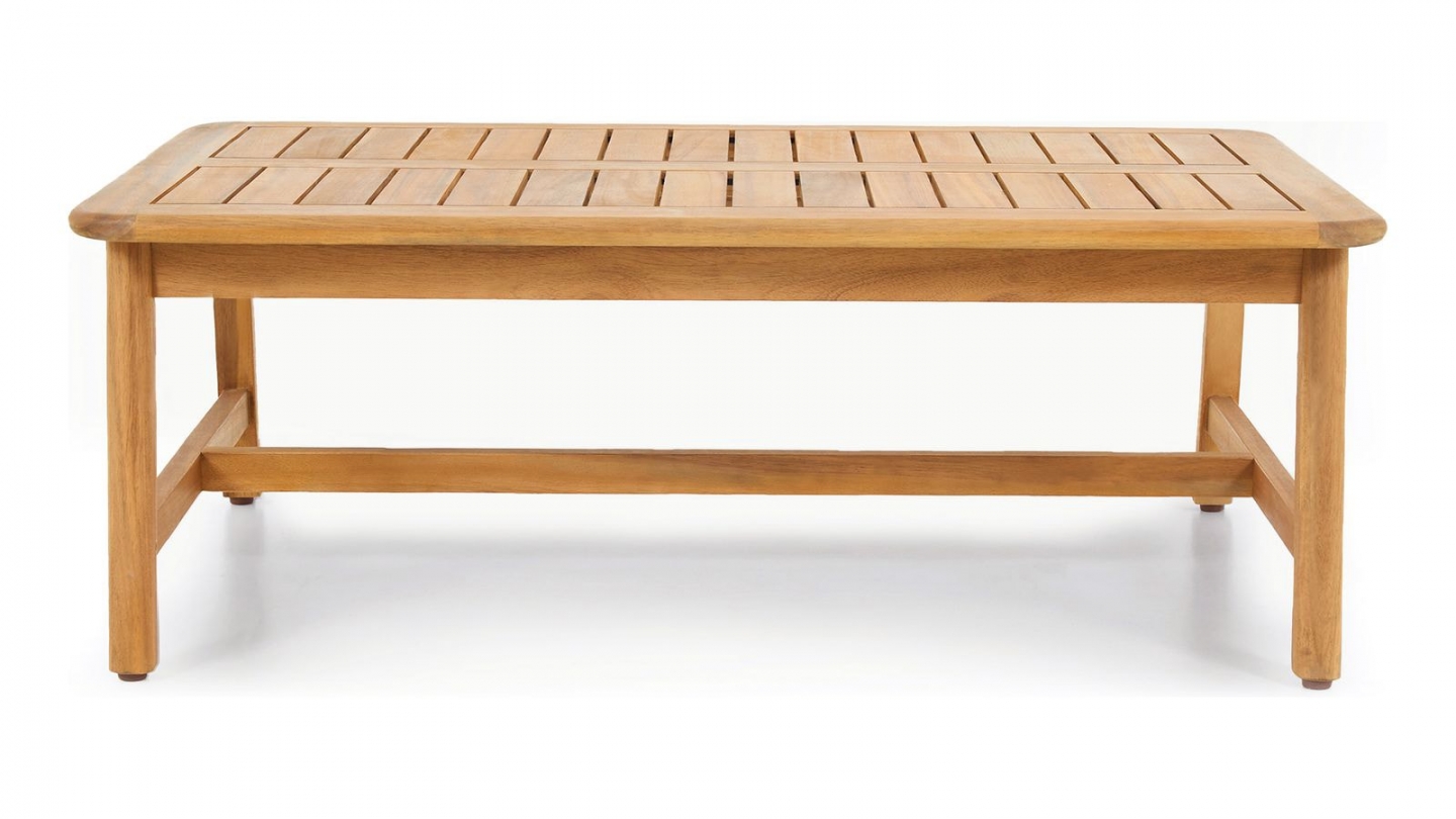 Table basse de jardin rectangulaire en bois FSC - Symi