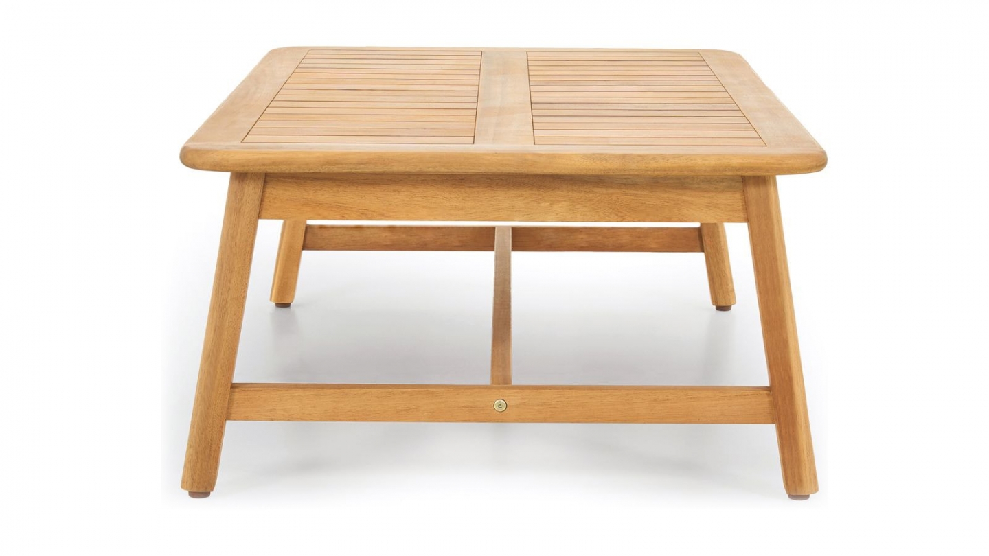Table basse de jardin rectangulaire en bois FSC - Symi