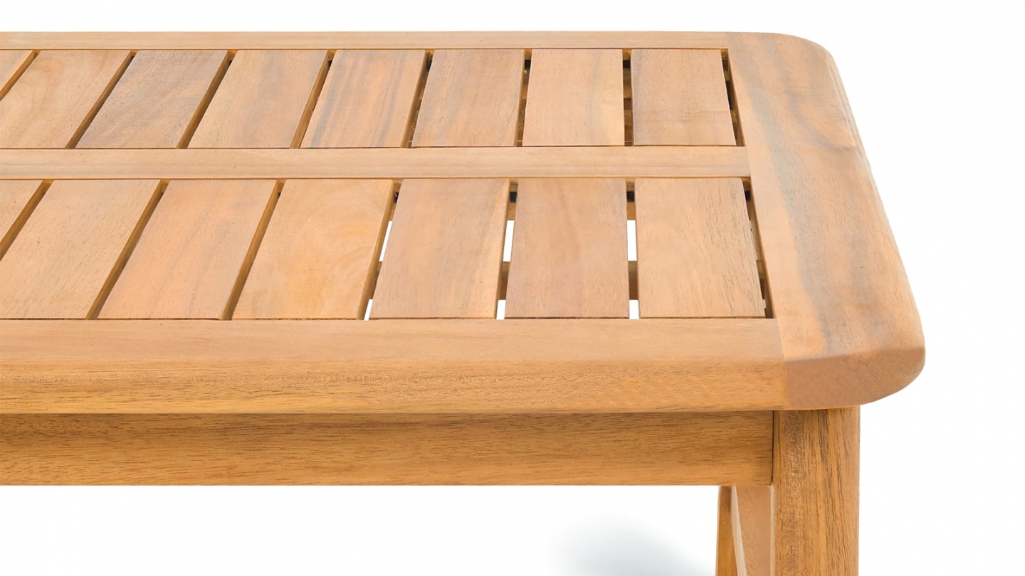 Table basse de jardin rectangulaire en bois FSC - Symi