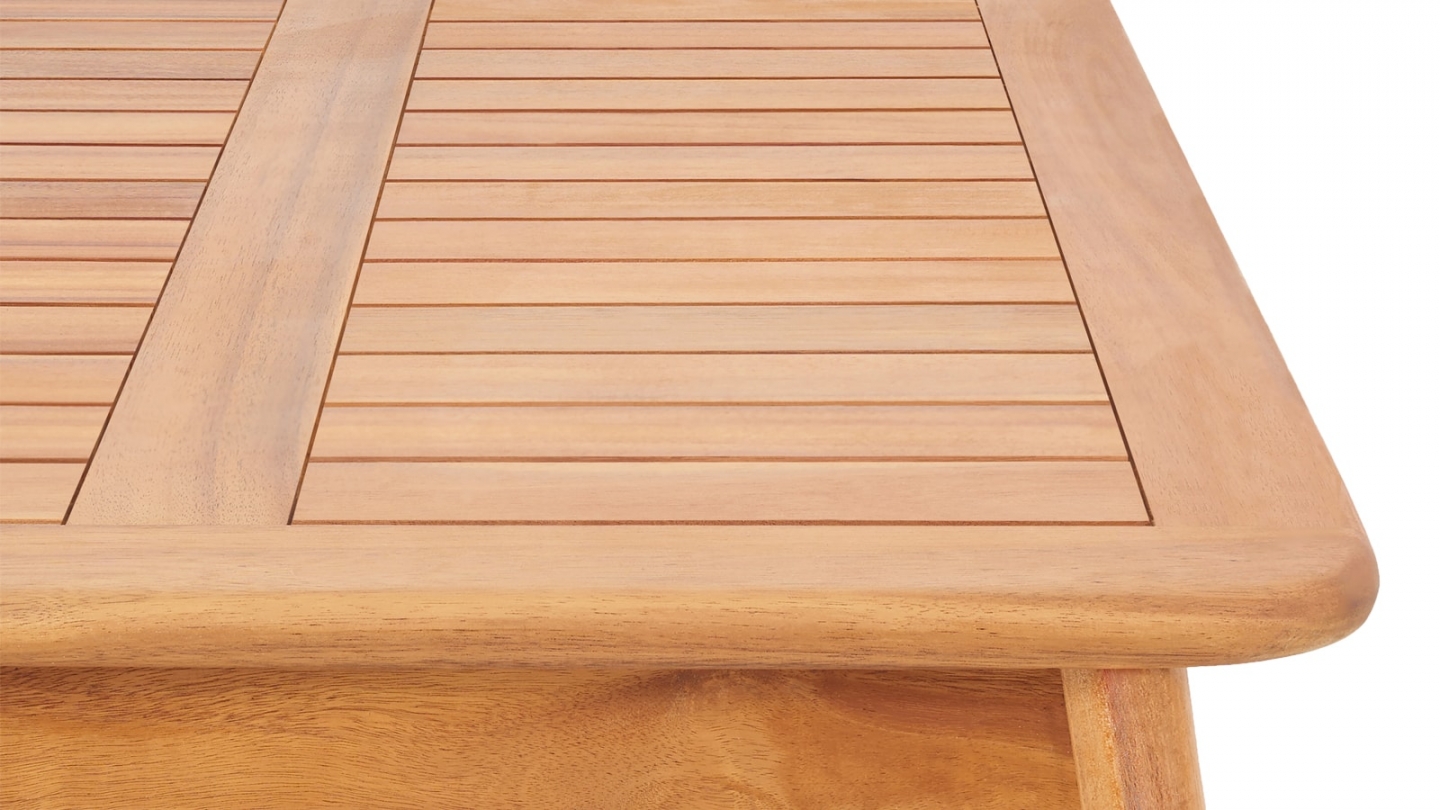 Table basse de jardin rectangulaire en bois FSC - Symi