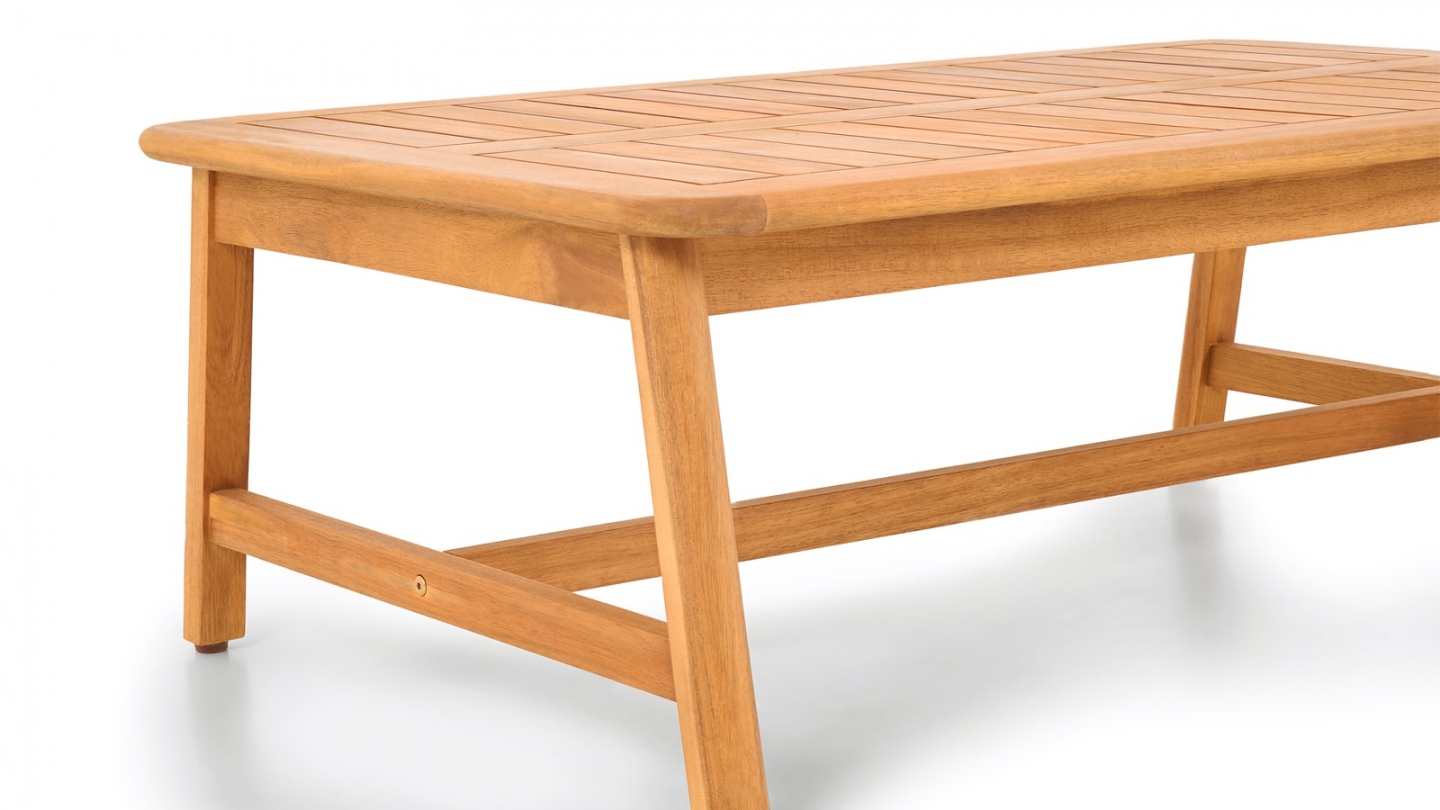 Table basse de jardin rectangulaire en bois FSC - Symi
