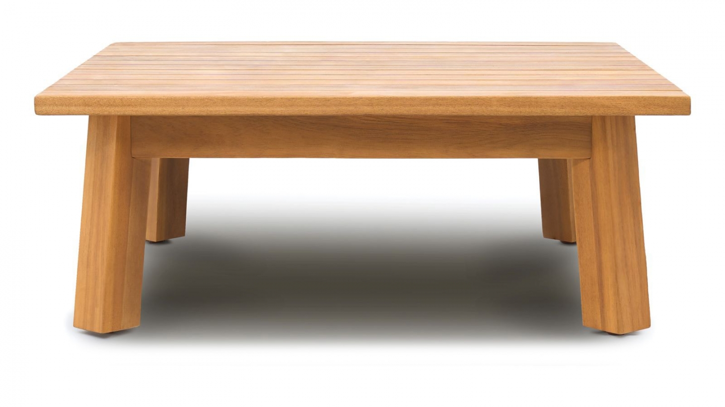 Salon de jardin 4 places en bois FSC - 2 Canapés 2 pl. et table basse - Palau