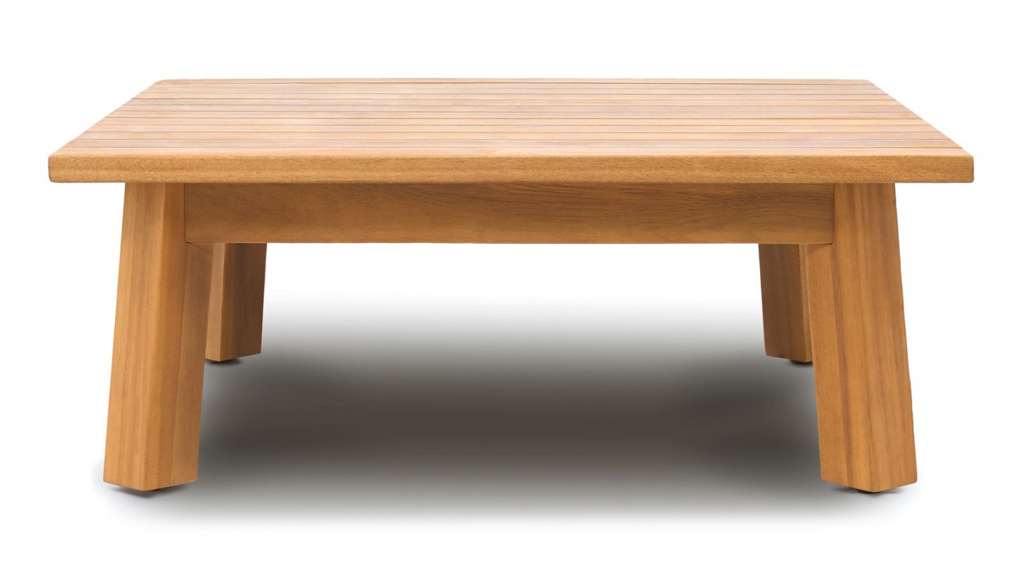 Salon de jardin 2 places en bois FSC - Canapé 2 pl. et table basse - Palau