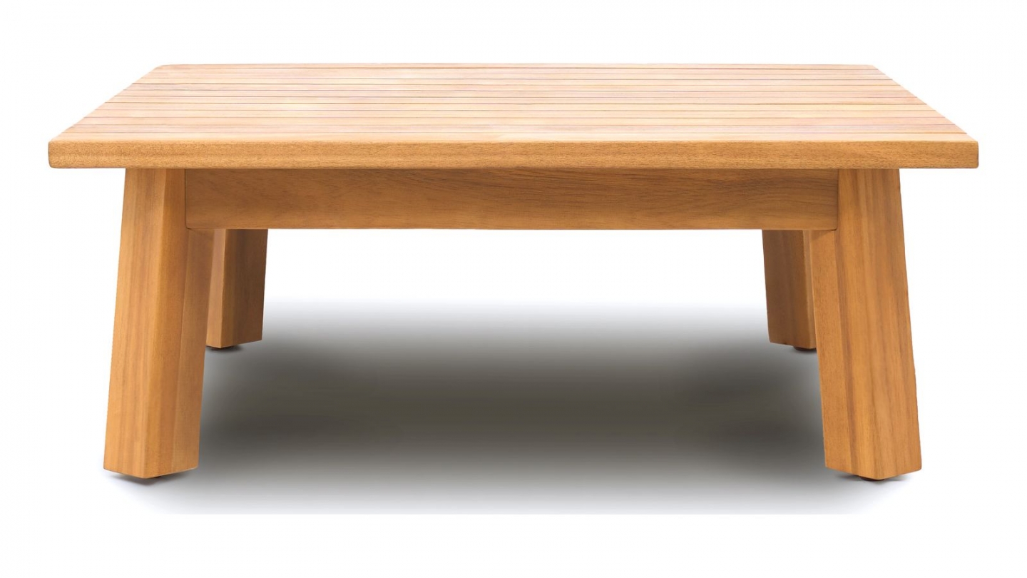 Salon de jardin 4 places en bois FSC - Canapé 2 pl., 2 fauteuils et table basse - Palau