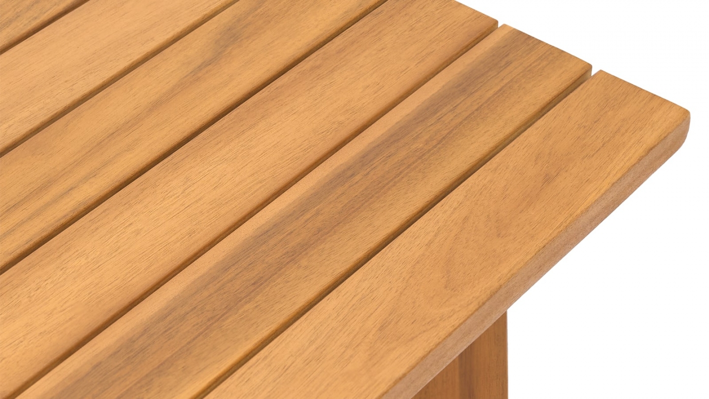 Salon de jardin 4 places en bois FSC - Canapé 2 pl., 2 fauteuils et table basse - Palau