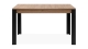 Table à manger extensible noir et effet chêne 4 à 6 personnes 100/150 cm - Ted
