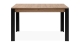Table à manger extensible noir et effet chêne 4 à 6 personnes 100/150 cm - Ted