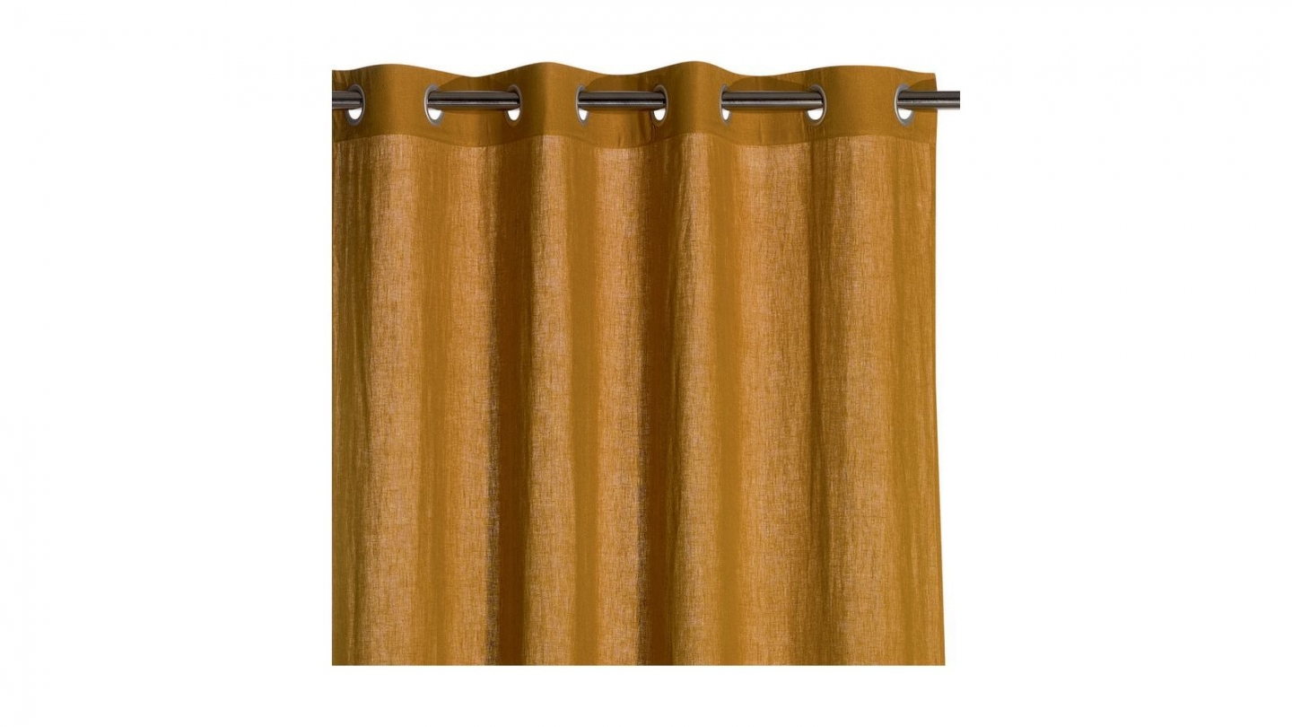 Rideau en lin bronze 140 x 280 cm - Zeff