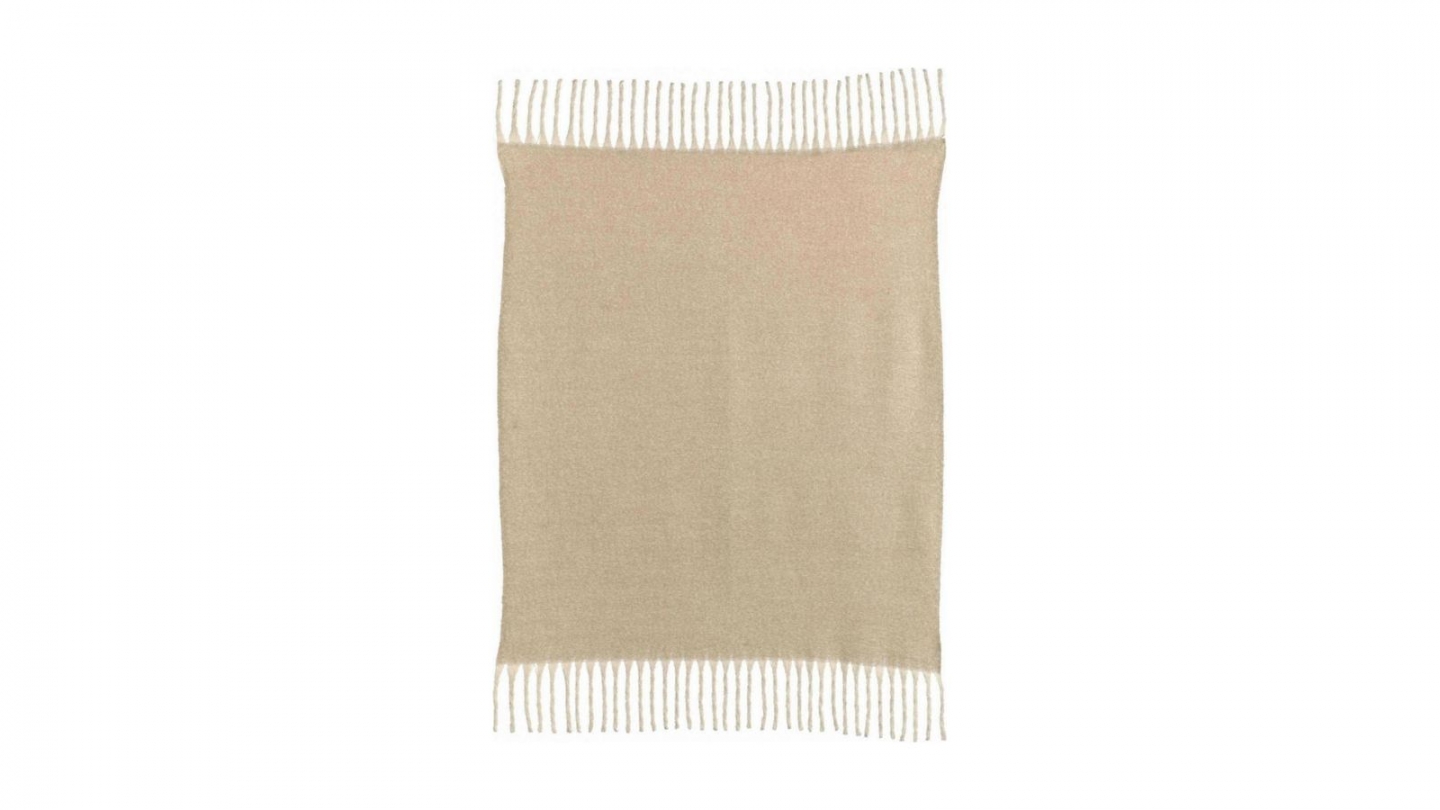 Plaid naturel 130 x 160 cm - Isabel