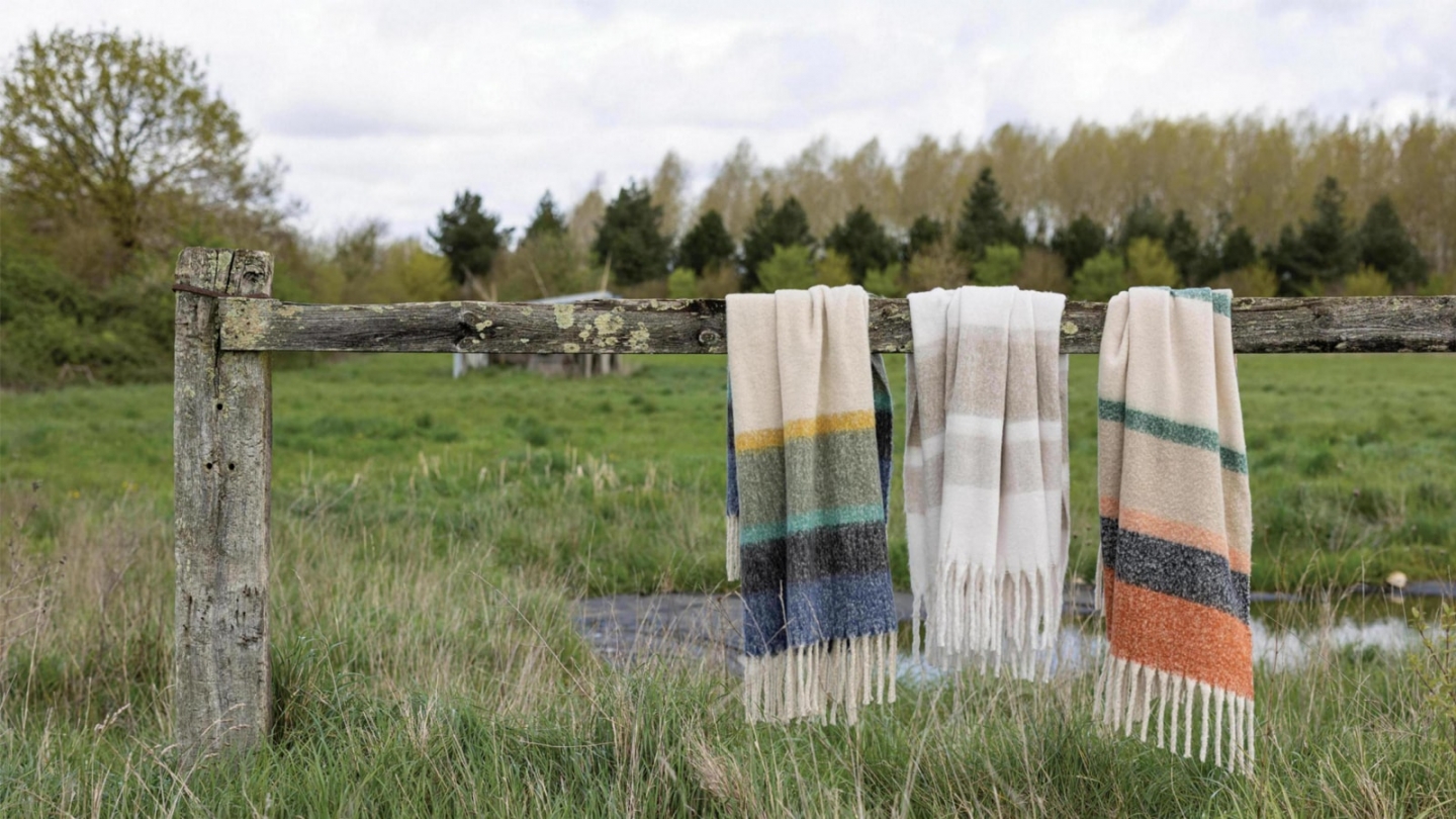Plaid naturel 130 x 160 cm - Isabel